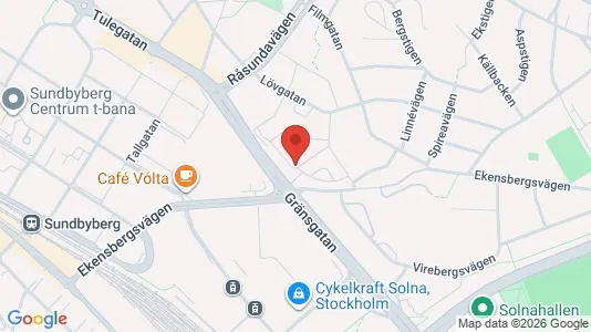 Apartments for rent i Solna - kort over placeringen