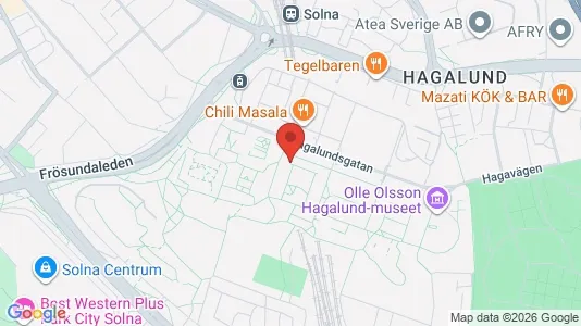 Apartments for rent i Solna - kort over placeringen