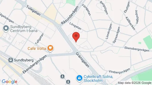 Apartments for rent i Solna - kort over placeringen