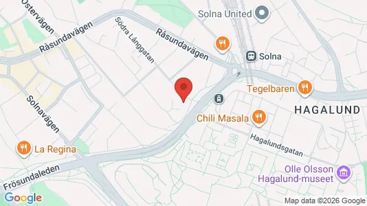 Apartments for rent i Solna - kort over placeringen