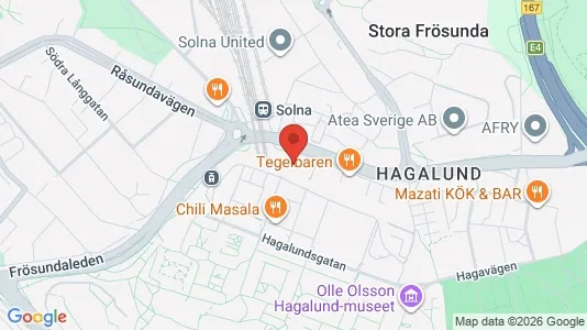Apartments for rent i Solna - kort over placeringen