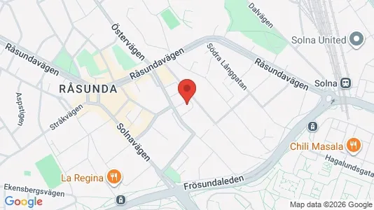 Apartments for rent i Solna - kort over placeringen