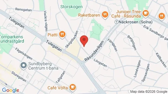 Apartments for rent i Solna - kort over placeringen