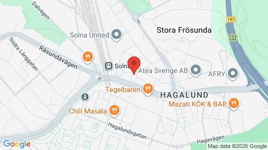 Apartments for rent i Solna - kort over placeringen