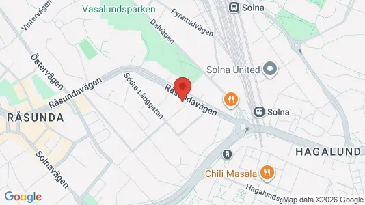 Apartments for rent i Solna - kort over placeringen