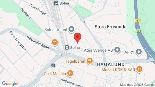 Apartments for rent i Solna - kort over placeringen