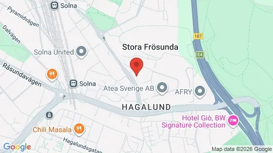 Apartments for rent i Solna - kort over placeringen