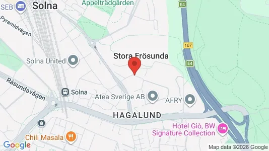 Apartments for rent i Solna - kort over placeringen