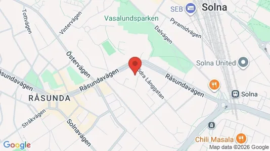 Apartments for rent i Solna - kort over placeringen