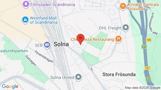 Apartments for rent i Solna - kort over placeringen