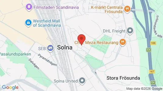 Apartments for rent i Solna - kort over placeringen