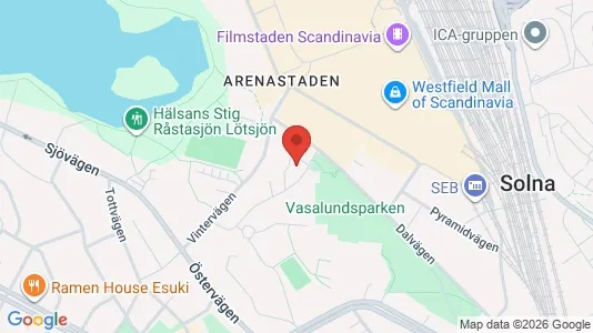 Apartments for rent i Solna - kort over placeringen