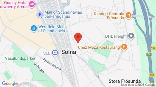 Apartments for rent i Solna - kort over placeringen