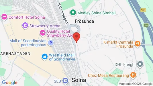 Apartments for rent i Solna - kort over placeringen