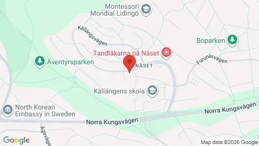 Apartments for rent i Lidingö - kort over placeringen