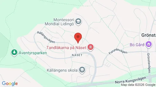 Apartments for rent i Lidingö - kort over placeringen