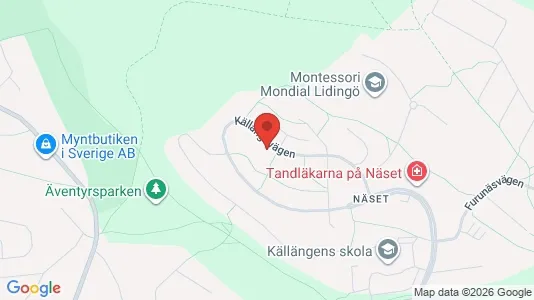 Apartments for rent i Lidingö - kort over placeringen