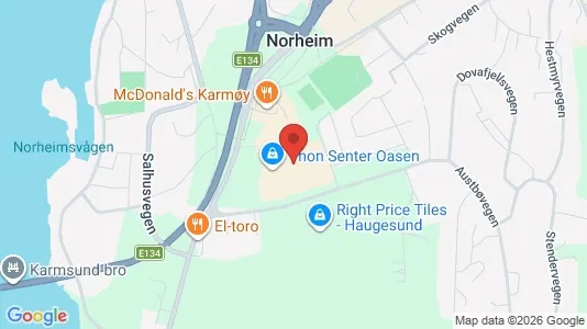 Rooms for rent i Karmøy - kort over placeringen