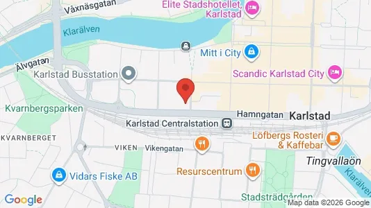 Apartments for rent i Karlstad - kort over placeringen