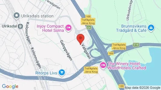 Apartments for rent i Solna - kort over placeringen