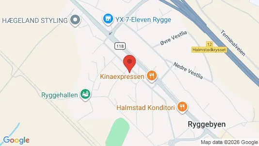 Apartments for rent i Rygge - kort over placeringen