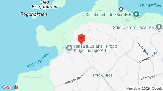 Apartments for rent i Lidingö - kort over placeringen