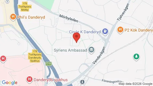 Apartments for rent i Danderyd - kort over placeringen