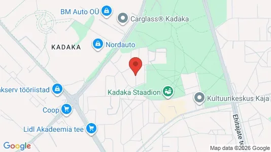 Apartments for rent i Tallinn Mustamäe - kort over placeringen