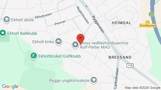 Apartments for rent i Rygge - kort over placeringen