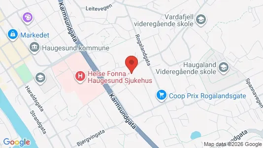Apartments for rent i Haugesund - kort over placeringen