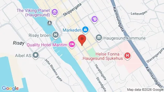 Apartments for rent i Haugesund - kort over placeringen