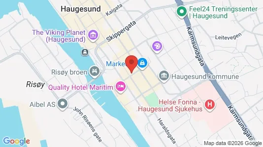 Apartments for rent i Haugesund - kort over placeringen