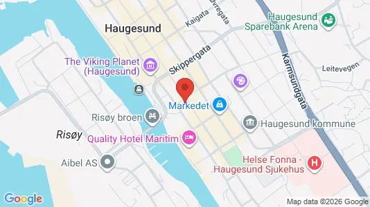 Apartments for rent i Haugesund - kort over placeringen