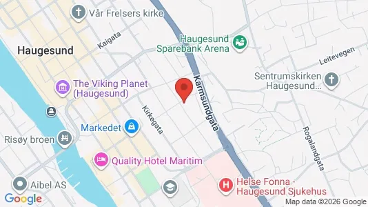 Apartments for rent i Haugesund - kort over placeringen