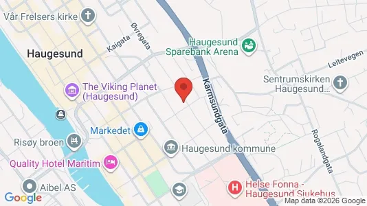 Apartments for rent i Haugesund - kort over placeringen