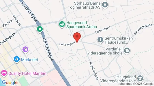 Apartments for rent i Haugesund - kort over placeringen