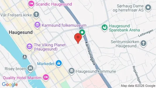 Apartments for rent i Haugesund - kort over placeringen