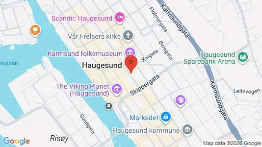 Apartments for rent i Haugesund - kort over placeringen