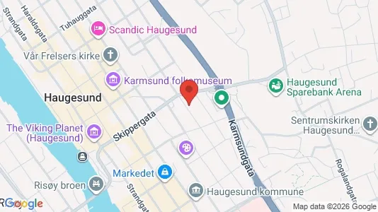 Apartments for rent i Haugesund - kort over placeringen