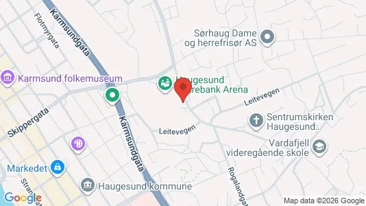 Apartments for rent i Haugesund - kort over placeringen