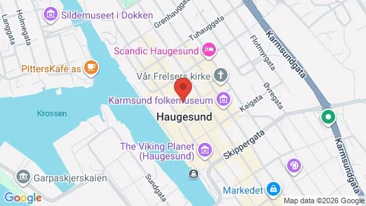 Apartments for rent i Haugesund - kort over placeringen