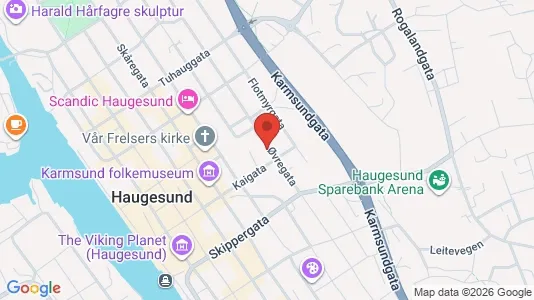 Rooms for rent i Haugesund - kort over placeringen