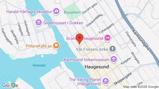 Apartments for rent i Haugesund - kort over placeringen