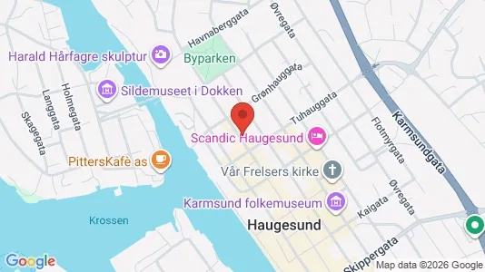 Apartments for rent i Haugesund - kort over placeringen