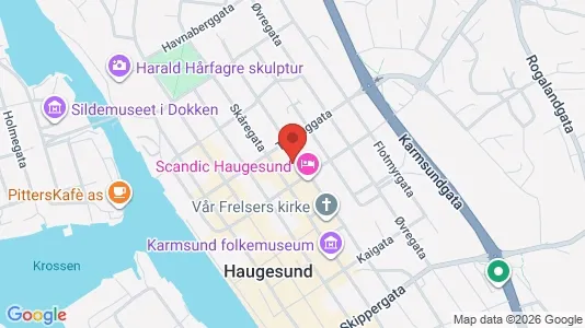 Apartments for rent i Haugesund - kort over placeringen