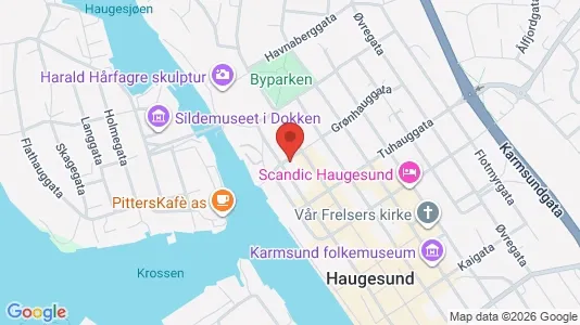 Apartments for rent i Haugesund - kort over placeringen