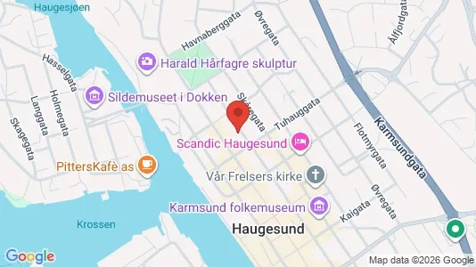 Apartments for rent i Haugesund - kort over placeringen