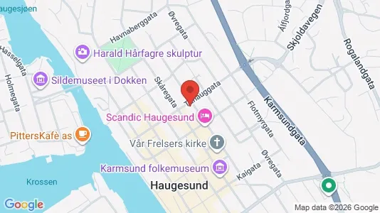 Apartments for rent i Haugesund - kort over placeringen
