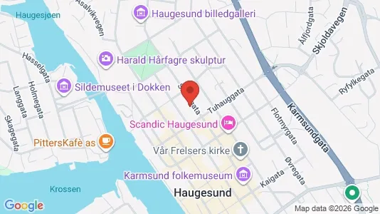 Apartments for rent i Haugesund - kort over placeringen