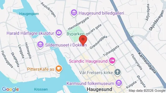 Apartments for rent i Haugesund - kort over placeringen